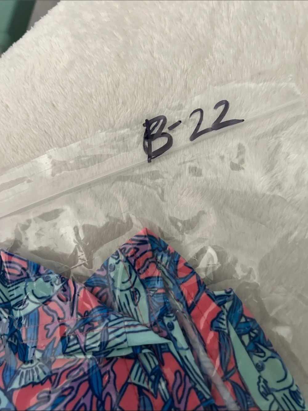 VINEYARD VINES Chappy Print Swim Trunks - Coral Papaya Passion Size Large